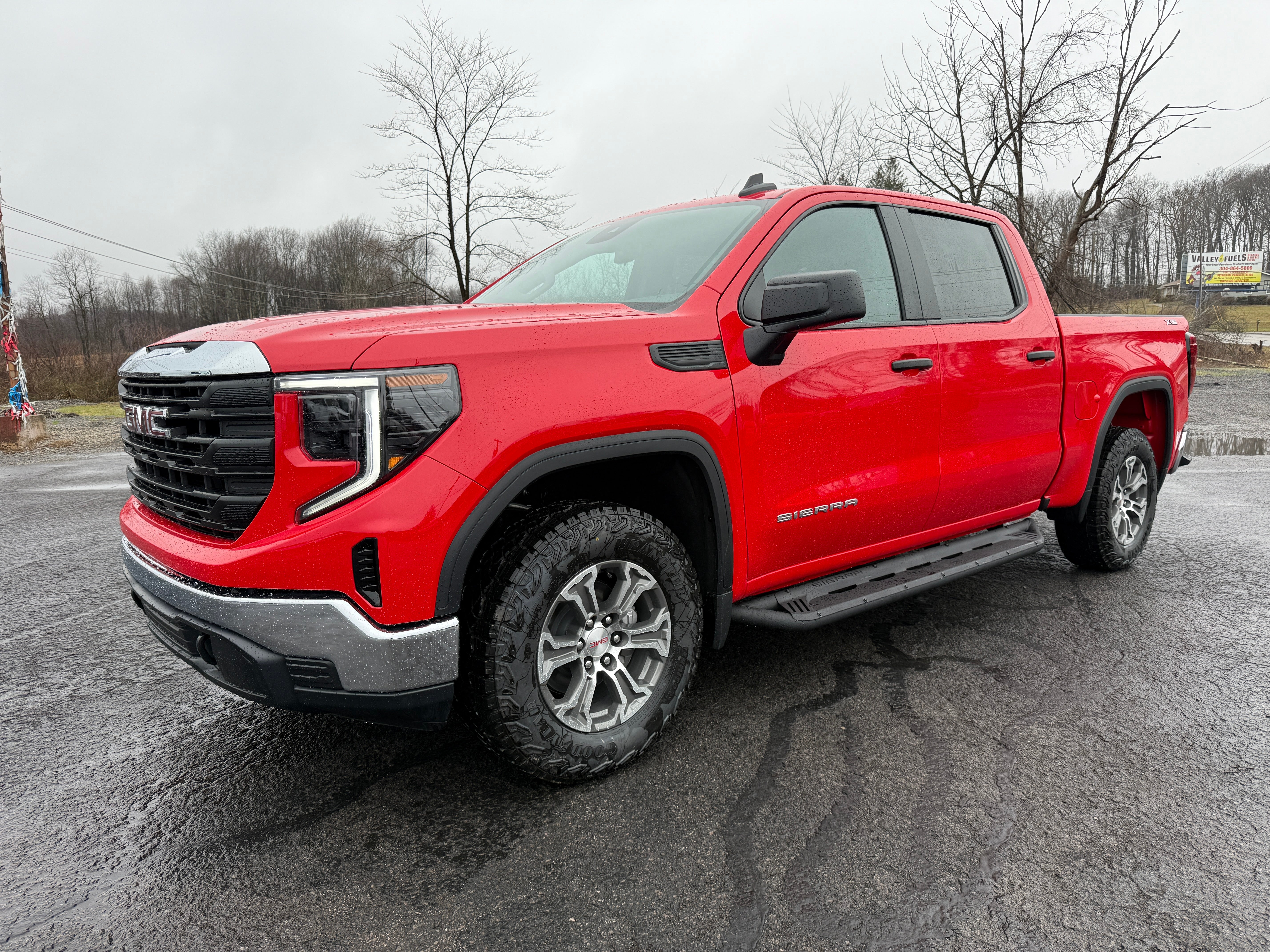 2026 GMC Sierra 1500 Pro in Cardinal Red — front three-quarter view