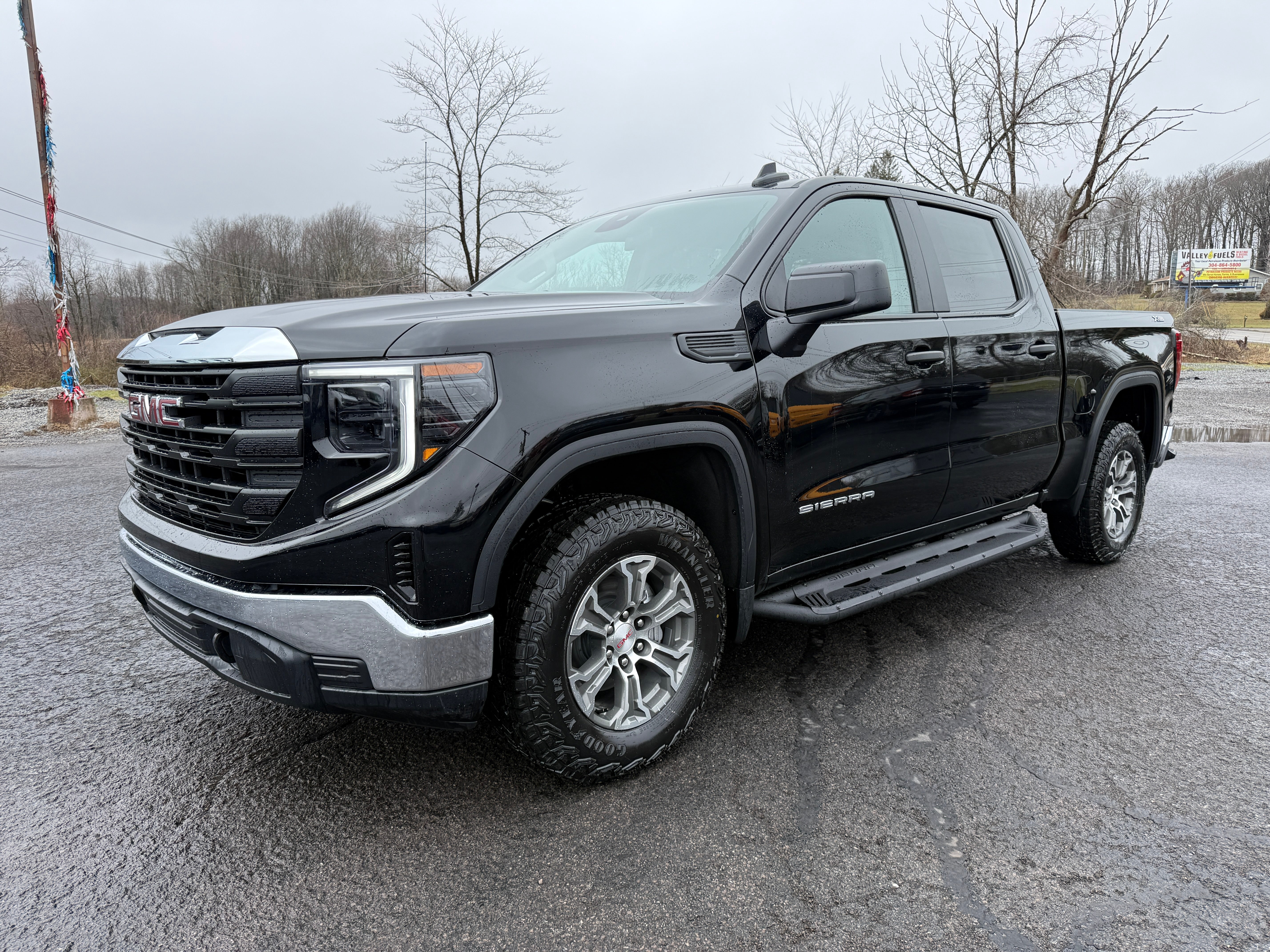 2026 GMC Sierra 1500 Pro in Onyx Black — front three-quarter view